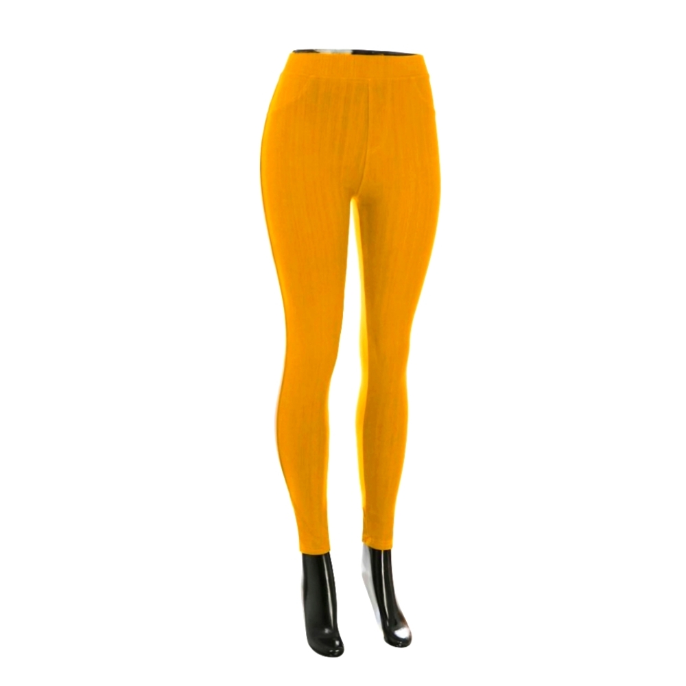 Yellow Jeggings One Size